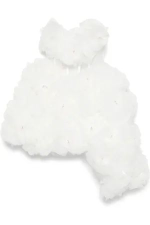 LOULOU Minikleid mit Blumenapplikation