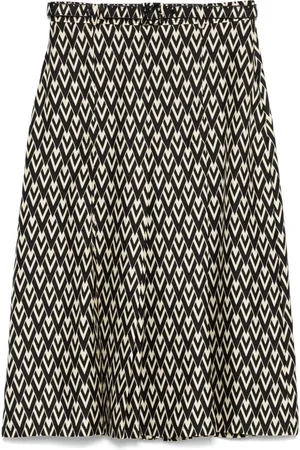 VALENTINO GARAVANI Midirock mit Logo-Print