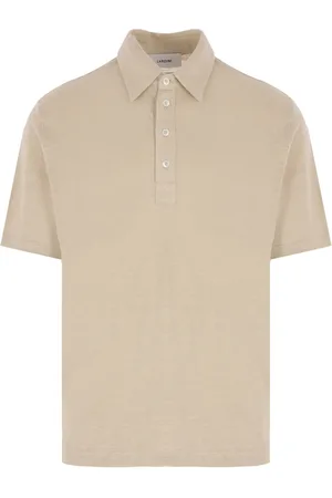 LARDINI Poloshirt mit Knopfleiste