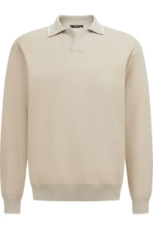 Boggi Milano Gestricktes Poloshirt