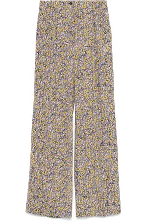 Nº21 Gerade Hose mit Blumen-Print