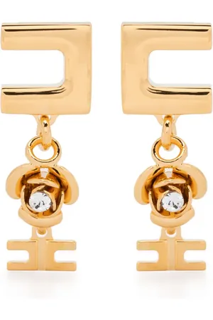 Elisabetta Franchi Micro Ohrringe mit Rosenanhänger