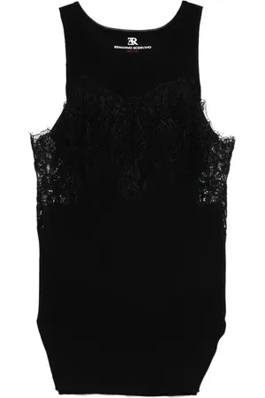 ERMANNO SCERVINO Oberteil mit Spitzeneinsätzen