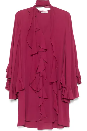 Dorothee Schumacher Georgette-Minikleid mit Rüschenbesatz