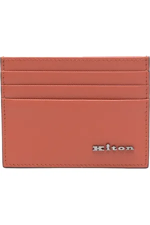 Kiton Kartenetui aus Saffiano-Leder
