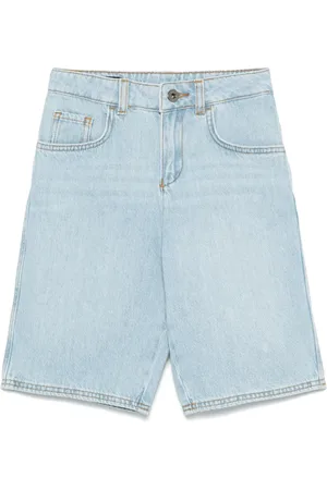 Emporio Armani Jeans-Shorts mit Logo-Schild