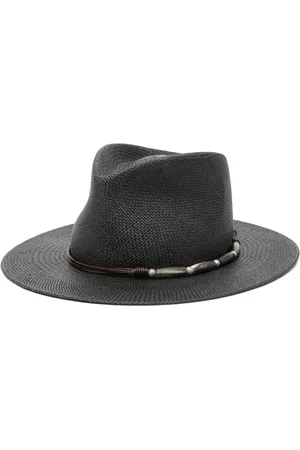 Brunello Cucinelli Fedora mit Perlenverzierung