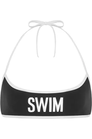 Moschino Bikinioberteil mit Text-Print