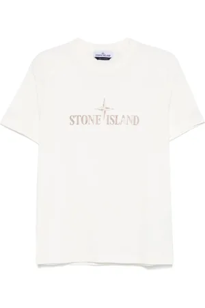 Stone Island T-Shirt mit Logo-Print