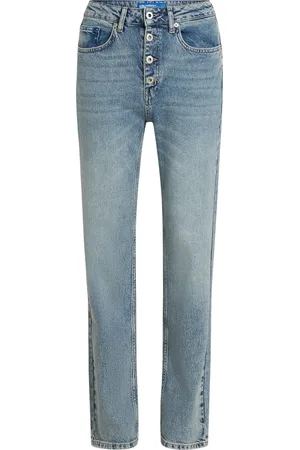 Karl Lagerfeld Straight-Leg-Jeans mit hohem Bund