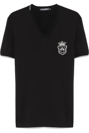 Dolce & Gabbana T-Shirt mit Wappenstickerei