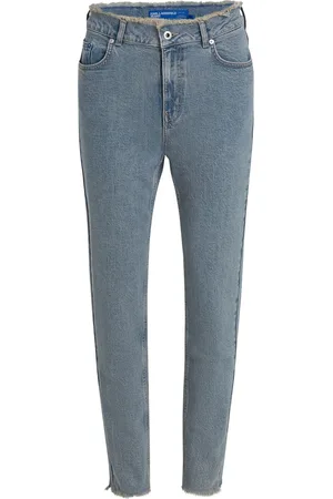Karl Lagerfeld Jeans mit ausgefranstem Saum