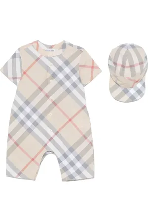 Burberry Strampler-Set mit Vintage-Check