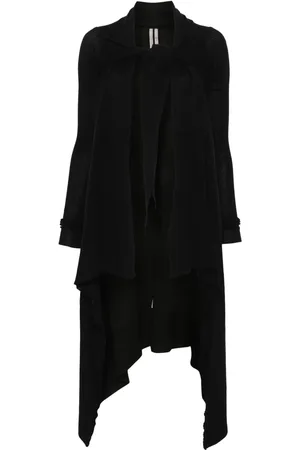 Rick Owens Langer Tied Wrap Mantel