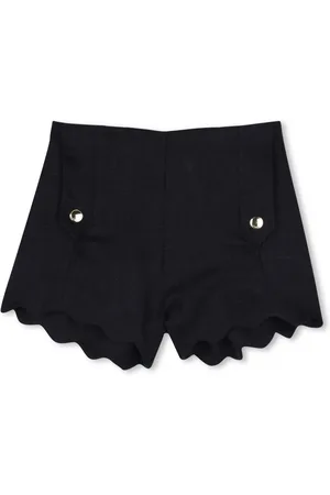 Chloé Leinenshorts mit Wellensaum