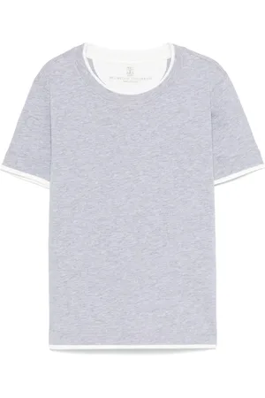 Brunello Cucinelli T-Shirt im Layering-Look