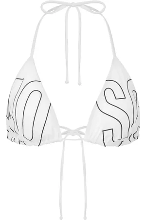 Moschino Bikinioberteil mit Logo-Print