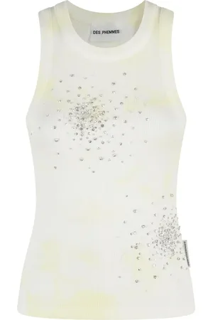 Des Phemmes Kristallverziertes Top