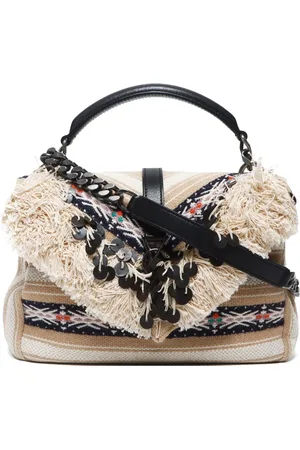 Saint Laurent Collége Schultertasche aus Jacquard