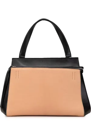 Céline 2000-2024 mittelgroße Bicolor Leather Edge Handtasche