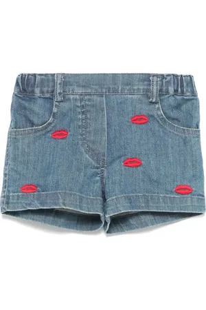 Lapin House Shorts mit Lippenstickerei