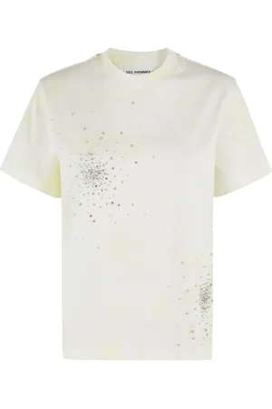 Des Phemmes T-Shirt mit Kristallen