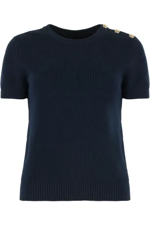 Ralph Lauren T-Shirt aus geripptem Strick
