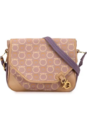 Salvatore Ferragamo 2000-2024 Gancini Umhängetasche aus Canvas