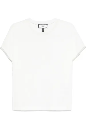 NISSA T-Shirt mit Kunstperlen