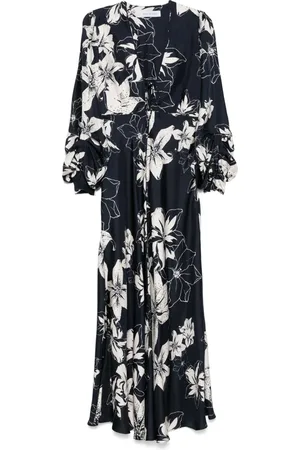 RAQUEL DINIZ Maxikleid mit Blumen-Print