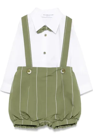COLORICHIARI Gestreiftes Short-Set