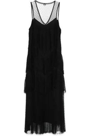 Twin-Set Tüllkleid mit Falten
