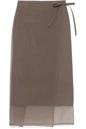 Brunello Cucinelli Gewickelter Midirock