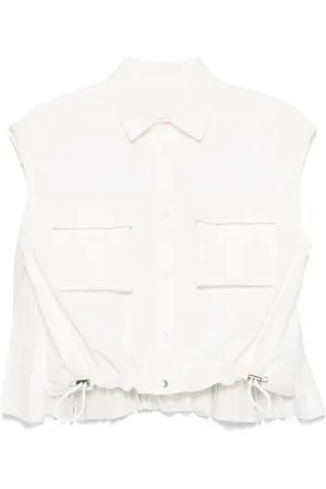 SACAI Weste mit Faltendetail