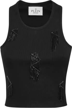 Philipp Plein Top mit Fransensaum
