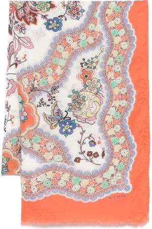 Etro Schal mit Blatt-Motiv