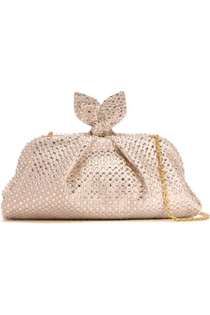 Aquazzura Clutch mit Kristallverzierung