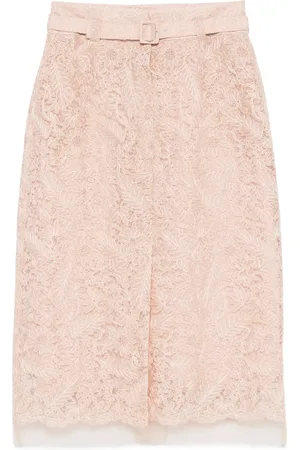 ERMANNO SCERVINO Rock mit Blumenspitze