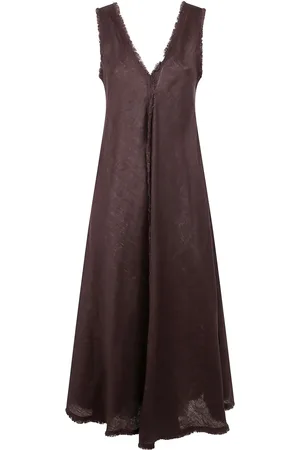 P.A.R.O.S.H. Maxikleid mit Fransensaum