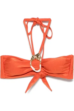 PATBO Jersey-Bikinioberteil mit Metallic-Detail