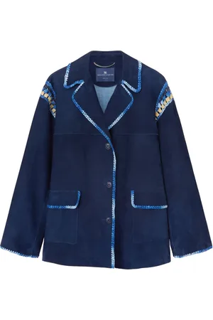 ERMANNO SCERVINO Einreihige Wildlederjacke