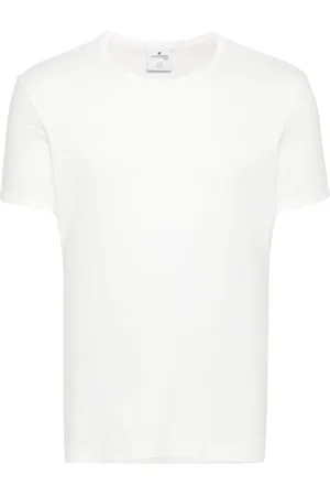 Courrèges T-Shirt mit Logo-Applikation