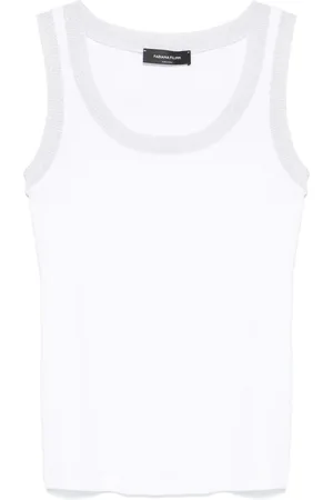 Fabiana Filippi Tanktop mit Lurex-Besatz