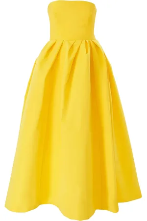 Carolina Herrera Schulterfreies Midikleid