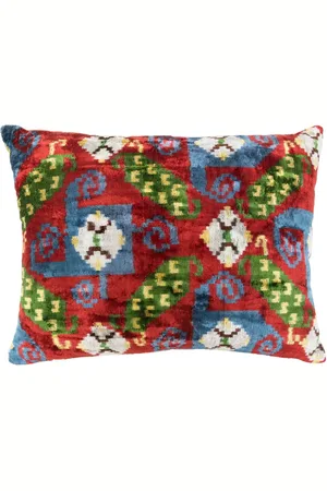 Les-Ottomans Kissen aus Seidensamt (50cm x 40cm)