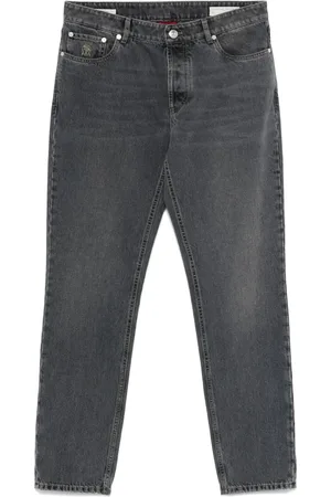 Brunello Cucinelli Jeans mit Logo-Stickerei