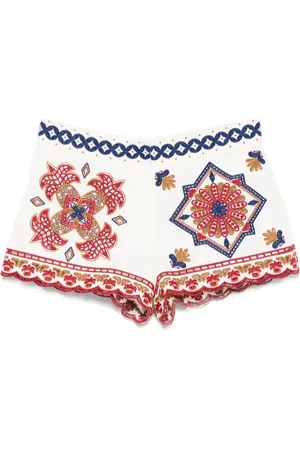 Farm Rio Shorts mit aufgesticktem Design
