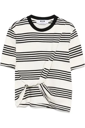 Msgm Gestreiftes T-Shirt