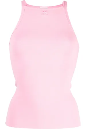Courrèges Tanktop mit Logo-Stickerei