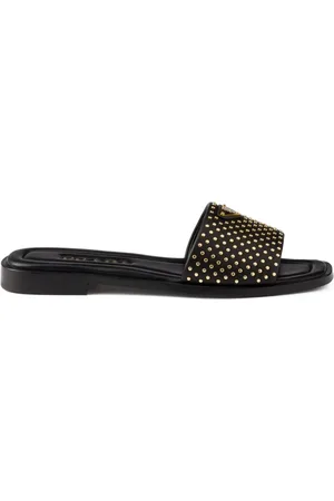 Prada Pantoletten mit Nieten